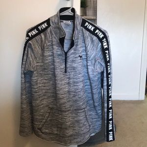 Pink Quarter Zip Pull Over